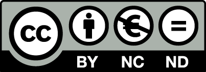 Creative Commons Attribution Non-Commercial No-Derivatives 3.0 License